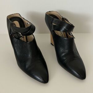 Camilla Skovgaard London Black Leather Wedge Point Toe Mule Size 35